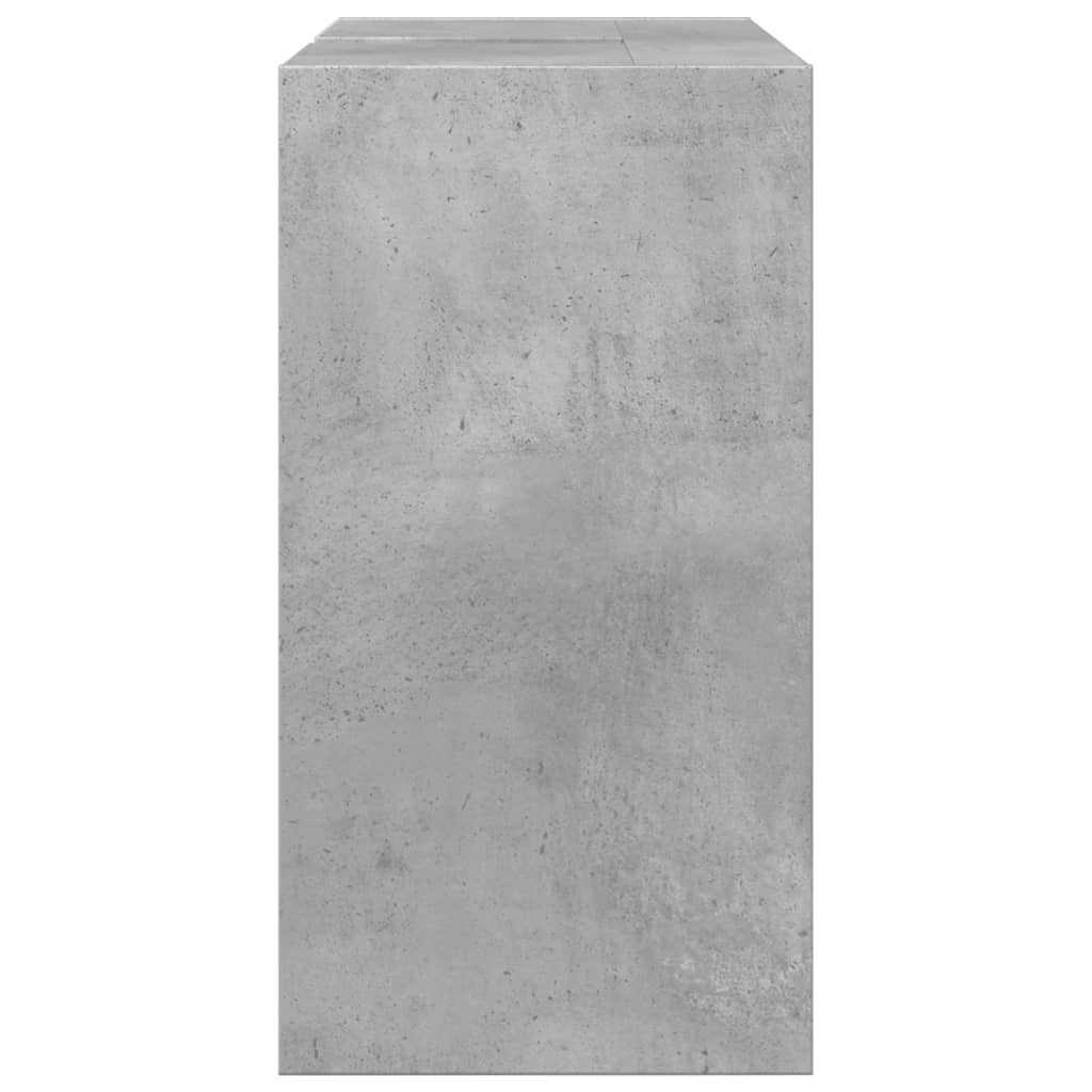 Washbasin base cabinet concrete grey 63x29x55 cm wood material