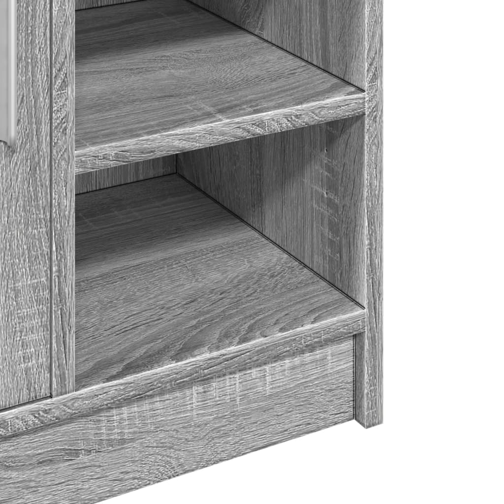 Washbasin Cabinet Grey Sonoma 63x29x55 cm Wood Material