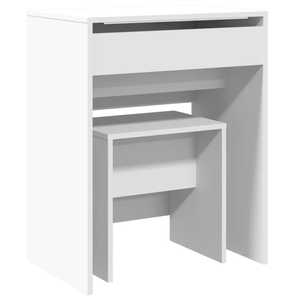 Dressing Table with Stool White 60x40x113.5 cm