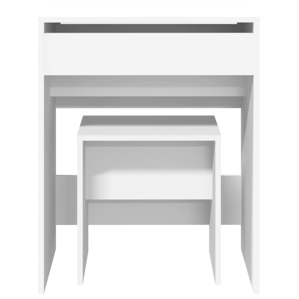 Dressing Table with Stool White 60x40x113.5 cm