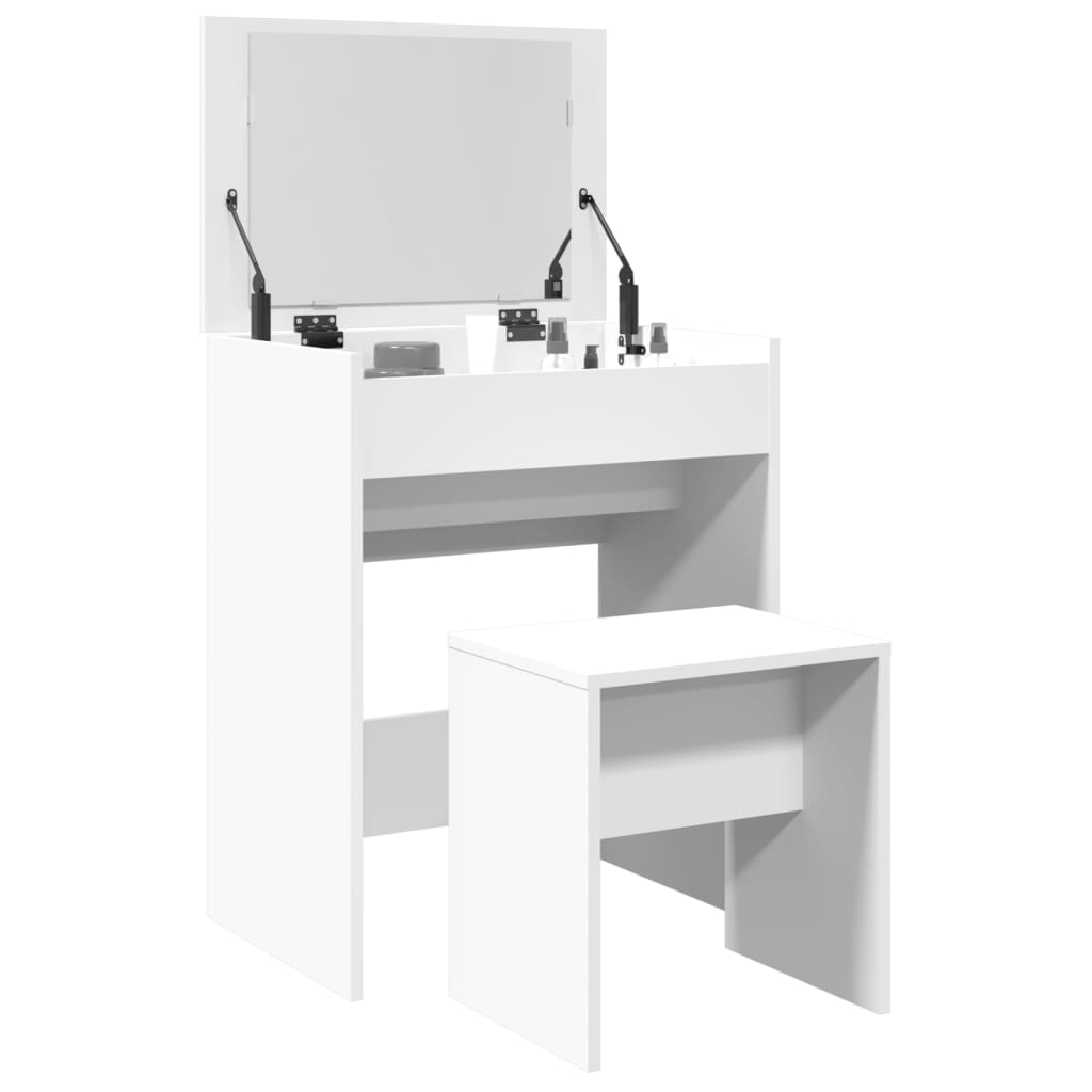 Dressing Table with Stool White 60x40x113.5 cm