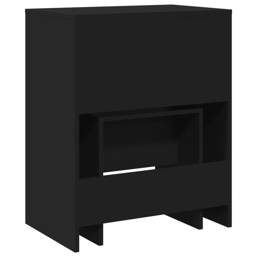 Dressing Table with Stool Black 60x40x113.5 cm