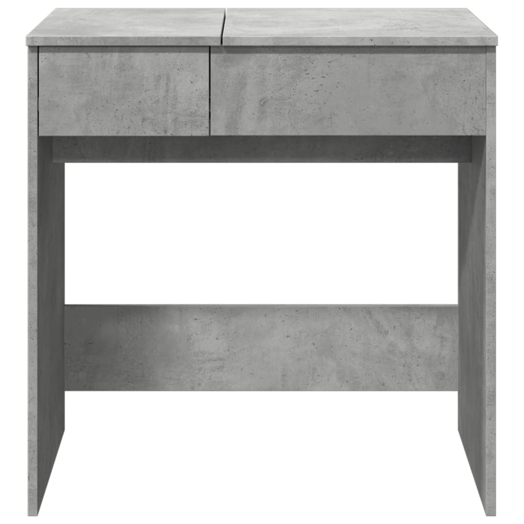 Dressing Table with Mirror Concrete Grey 73x46.5x120 cm