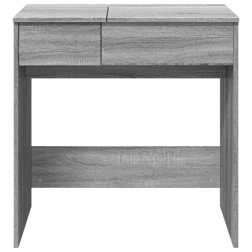 Dressing Table with Mirror Gray Sonoma 73x46.5x120 cm