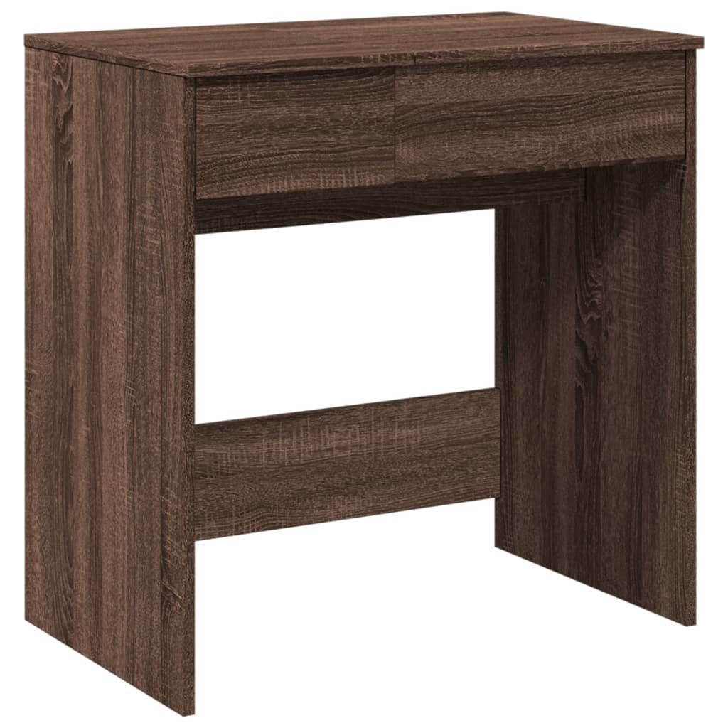 Dressing Table with Mirror Brown Oak Look 73x46.5x120 cm