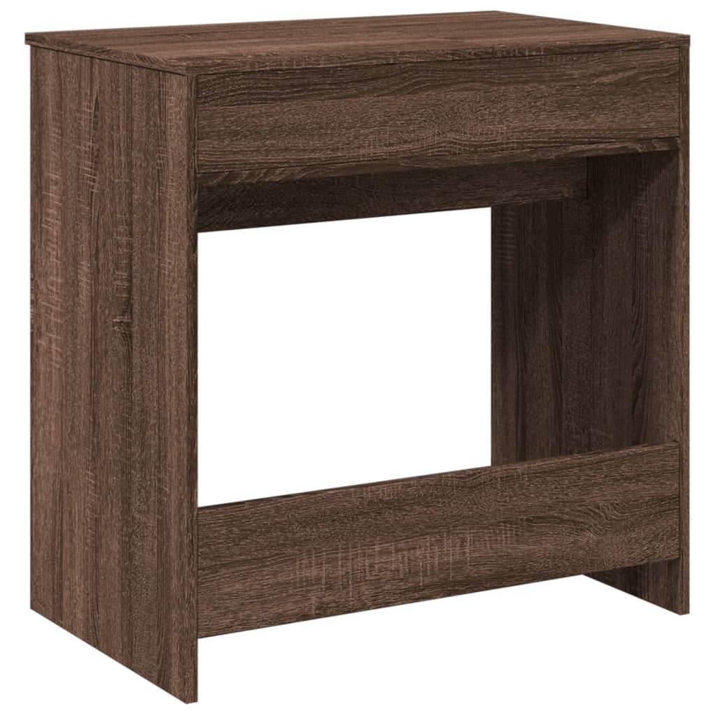 Dressing Table with Mirror Brown Oak Look 73x46.5x120 cm