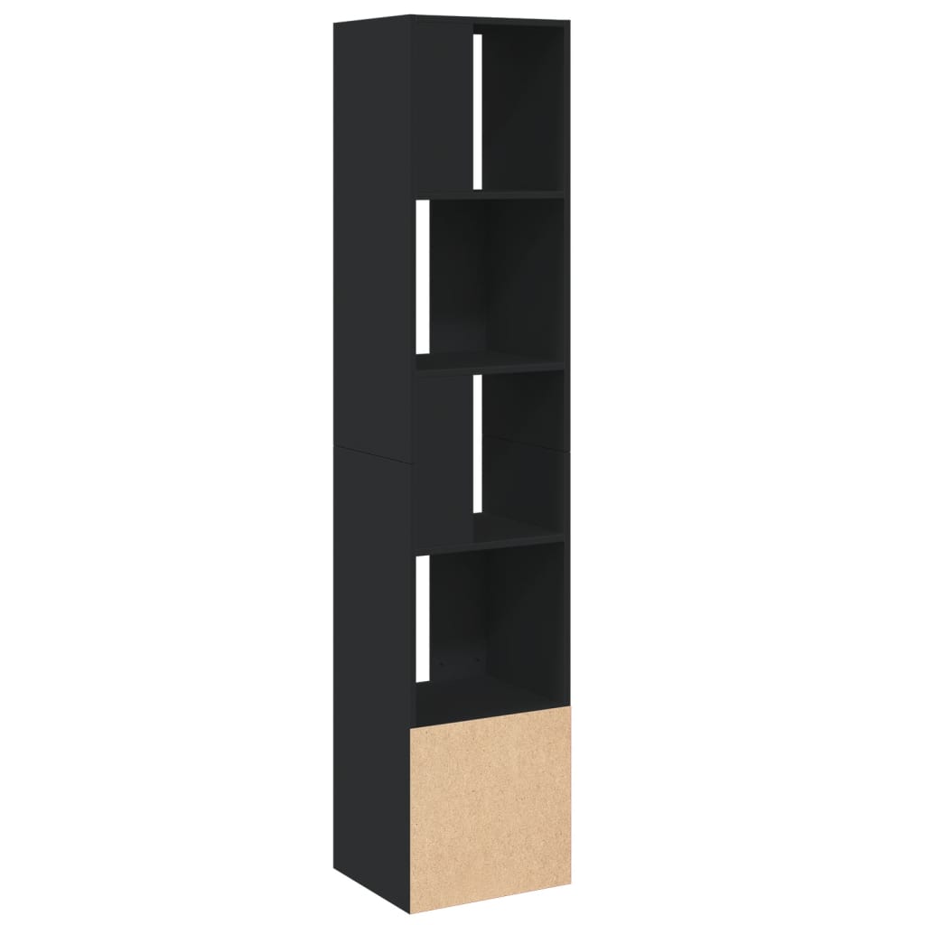 Bookshelf Black 40x36x189 cm Wood Material