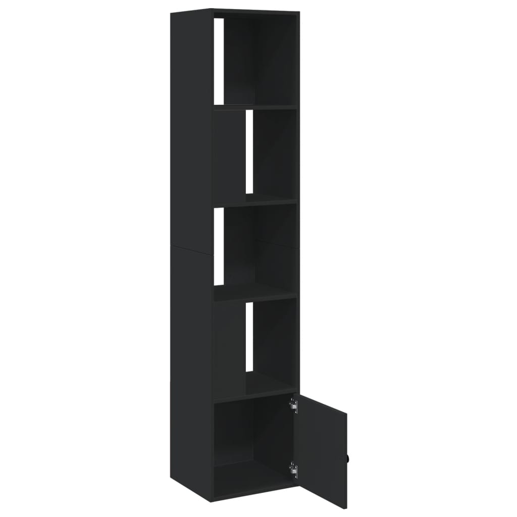 Bookshelf Black 40x36x189 cm Wood Material