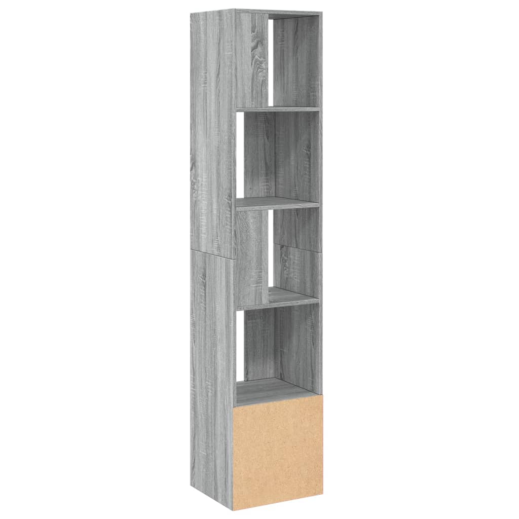 Bookshelf Gray Sonoma 40x36x189 cm Wood Material