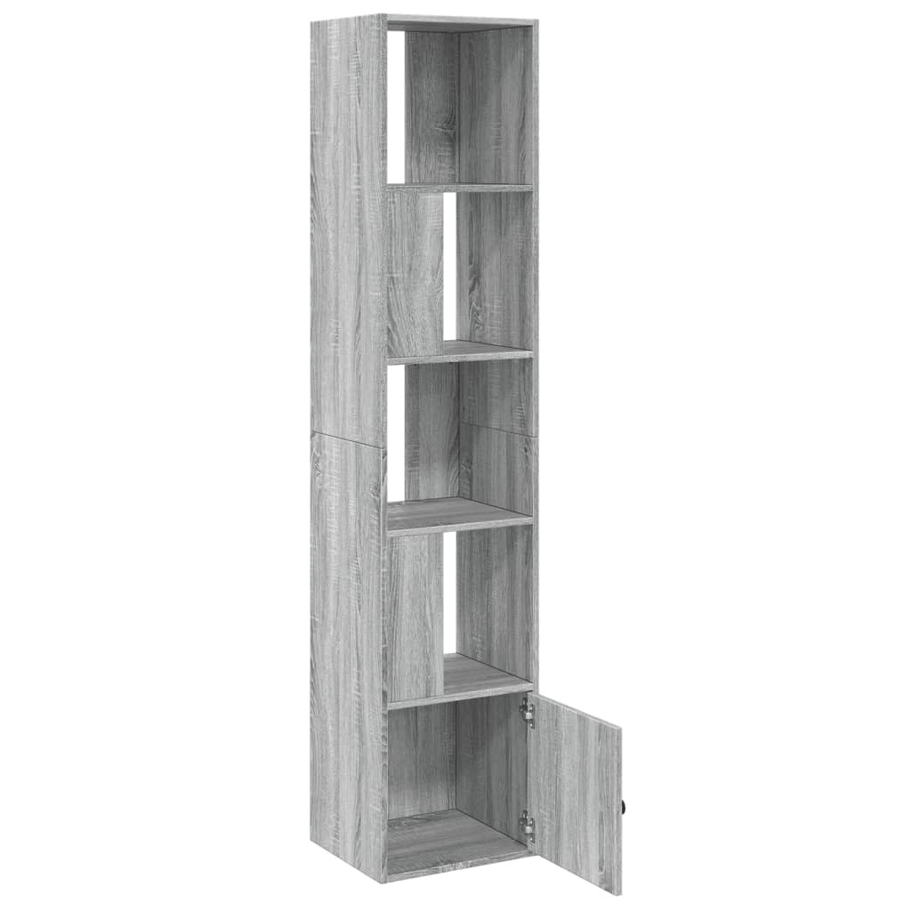 Bookshelf Gray Sonoma 40x36x189 cm Wood Material