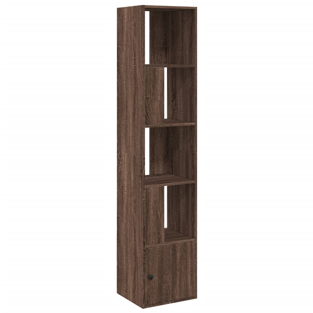 Bookshelf Brown Oak Look 40x36x189 cm Wood Material