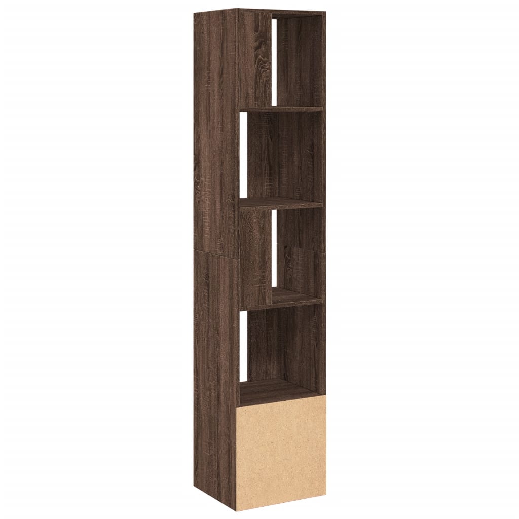 Bookshelf Brown Oak Look 40x36x189 cm Wood Material