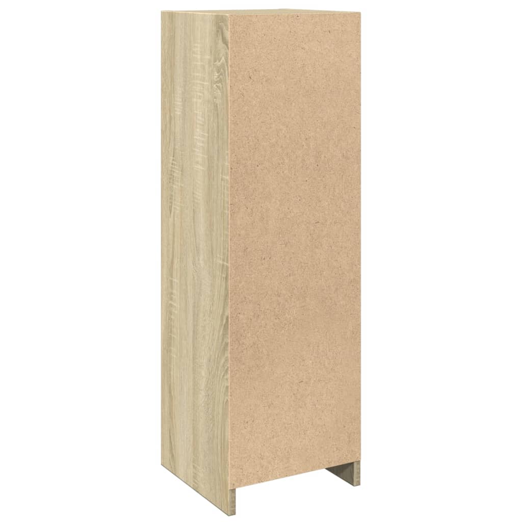 Bathroom Cabinet Sonoma Oak 30x30x95 cm Wood Material