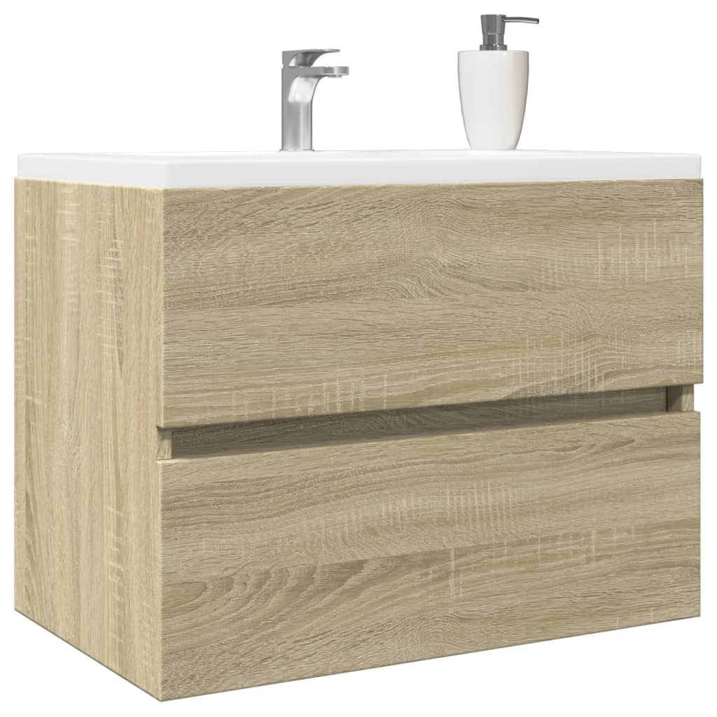 Washbasin base cabinet Sonoma oak 60x38.5x45cm wood material