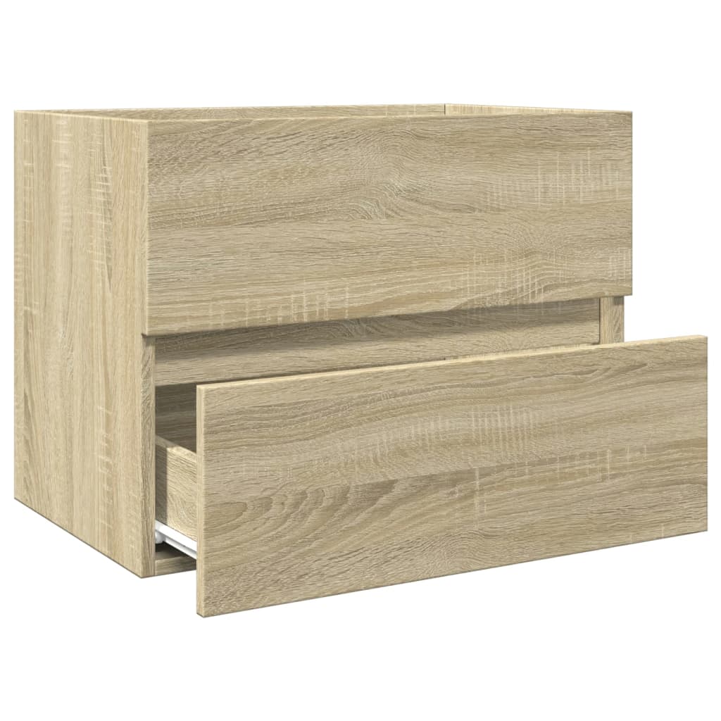 Washbasin base cabinet Sonoma oak 60x38.5x45cm wood material