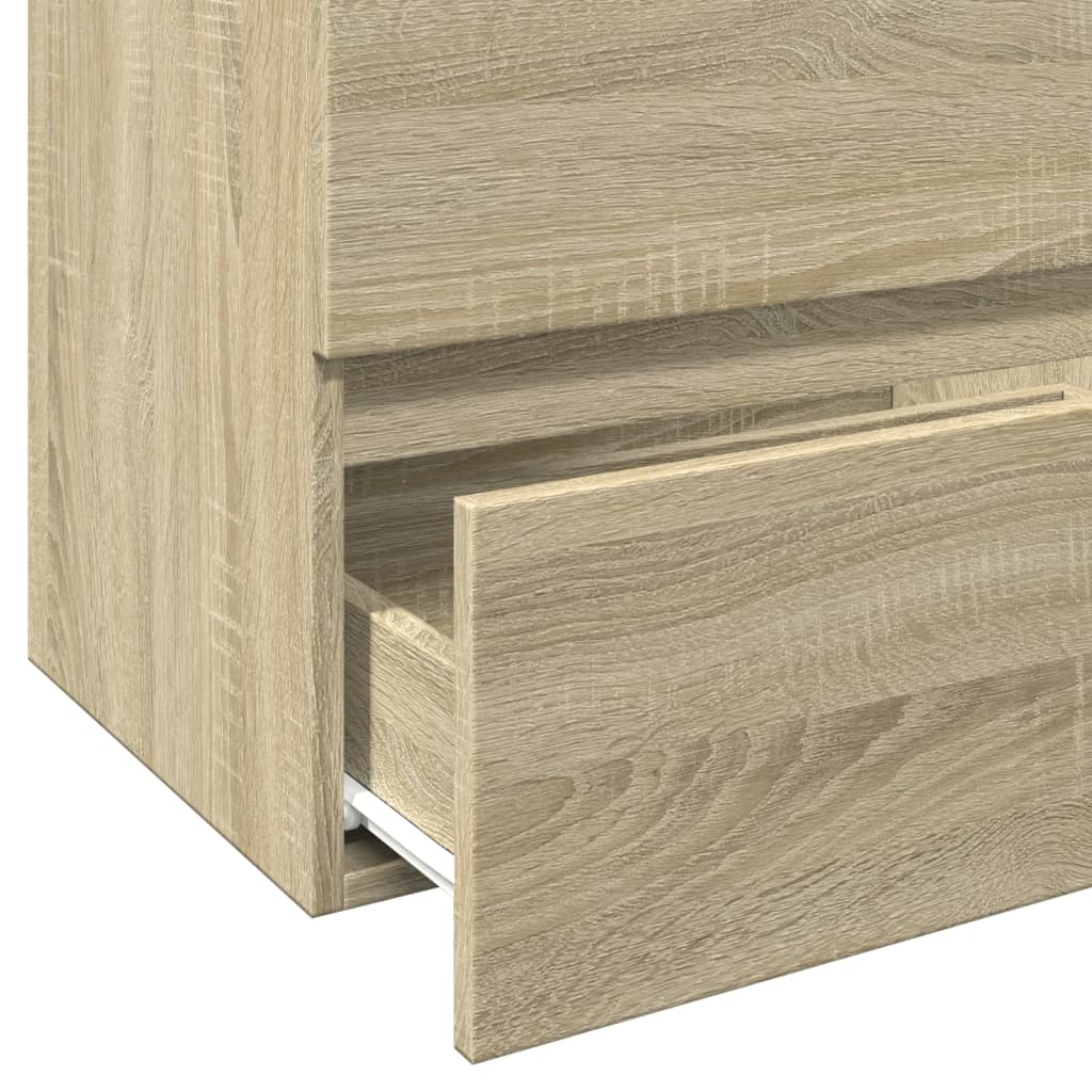 Washbasin base cabinet Sonoma oak 60x38.5x45cm wood material