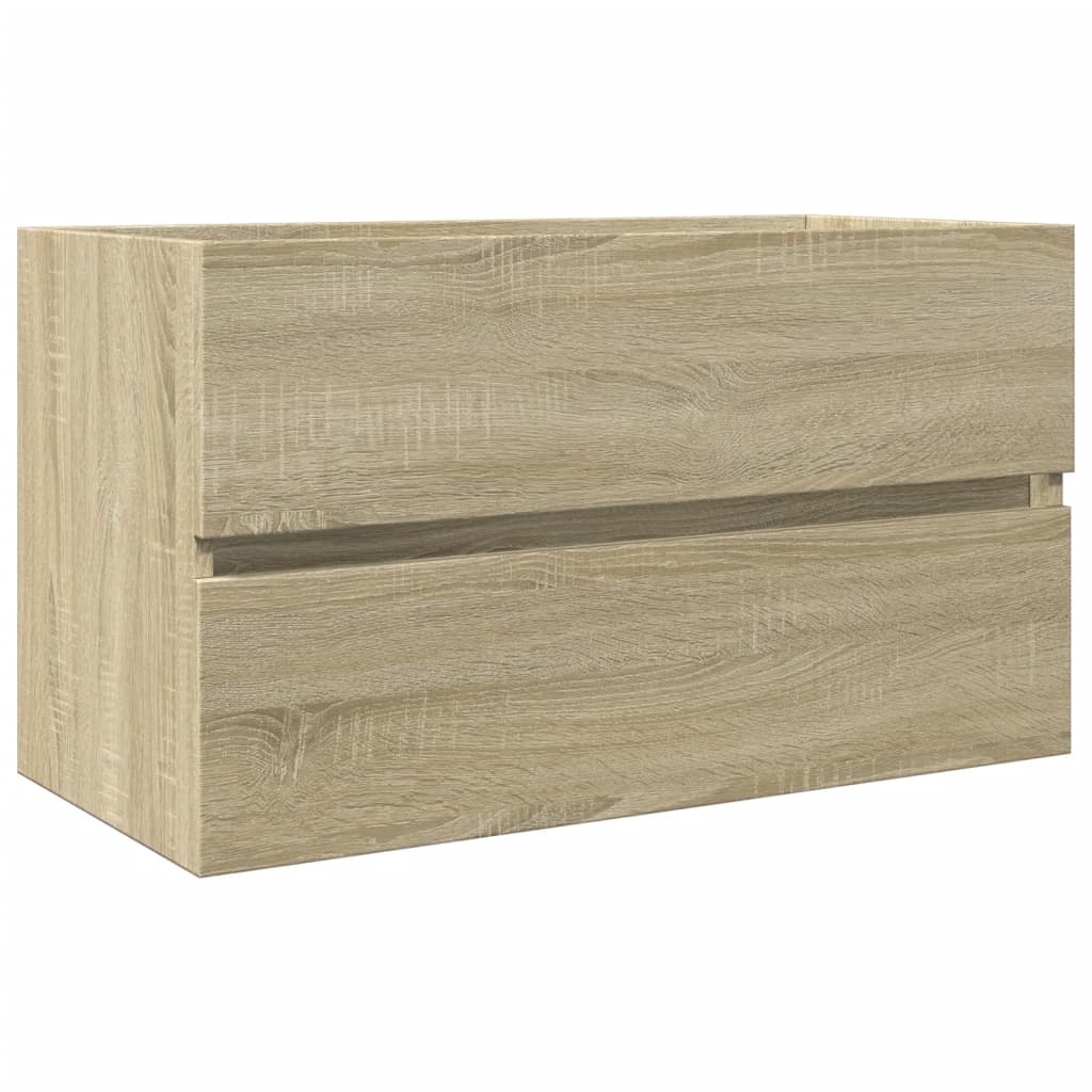 Washbasin base cabinet Sonoma oak 80x38.5x45cm wood material