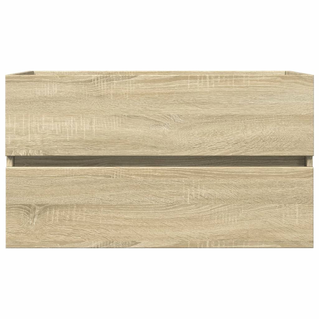 Washbasin base cabinet Sonoma oak 80x38.5x45cm wood material