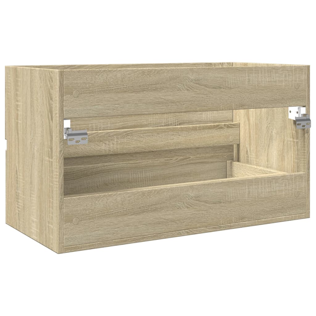 Washbasin base cabinet Sonoma oak 80x38.5x45cm wood material