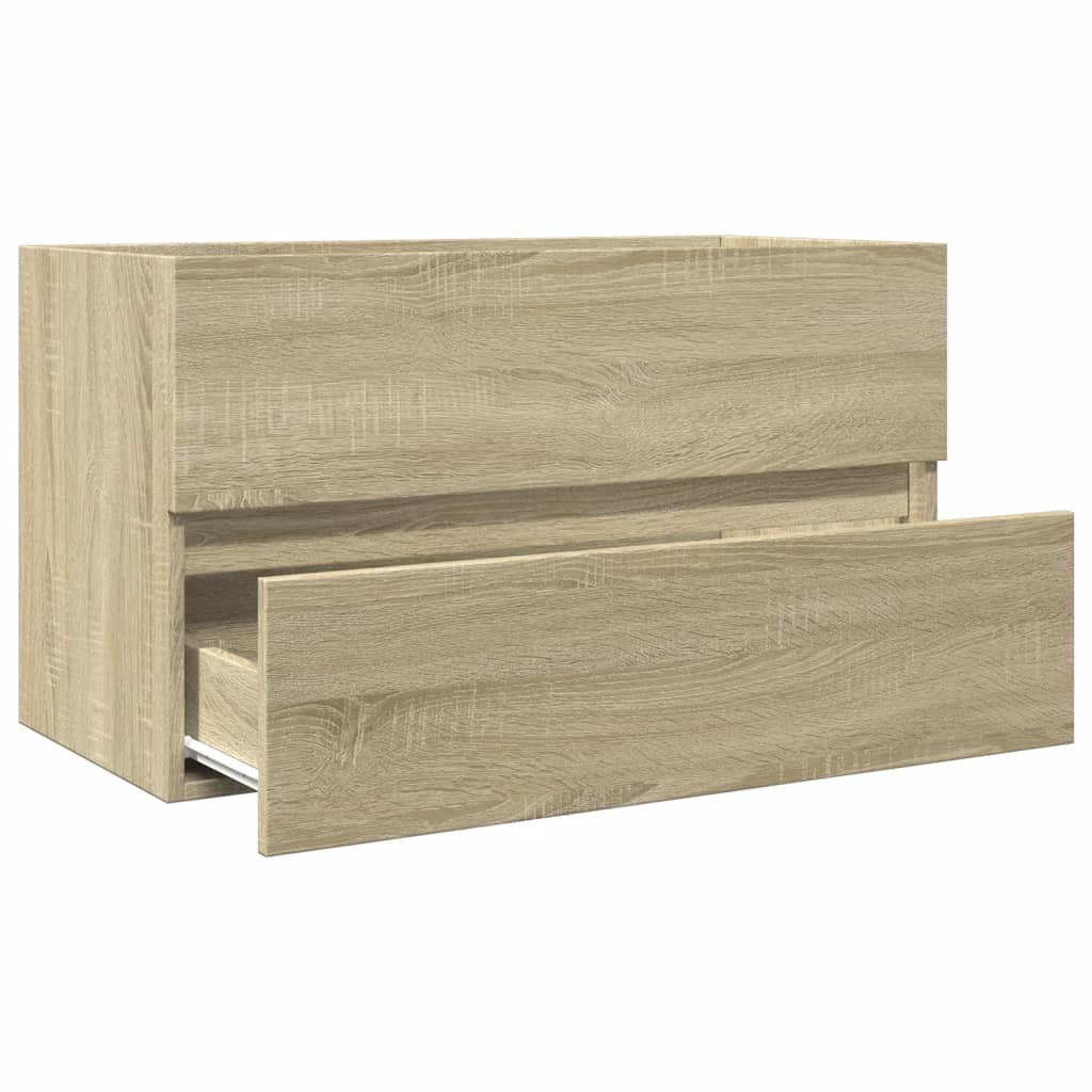 Washbasin base cabinet Sonoma oak 80x38.5x45cm wood material