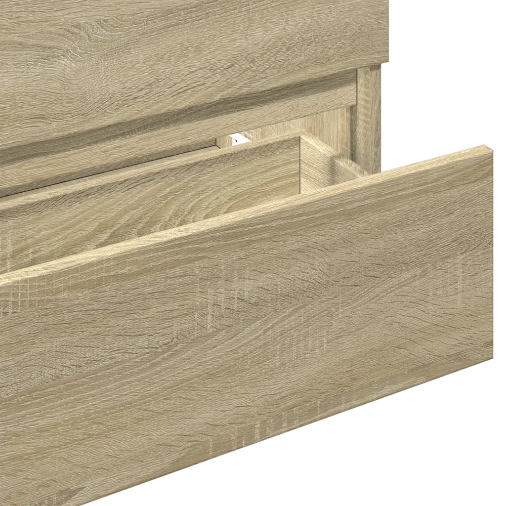 Washbasin base cabinet Sonoma oak 80x38.5x45cm wood material