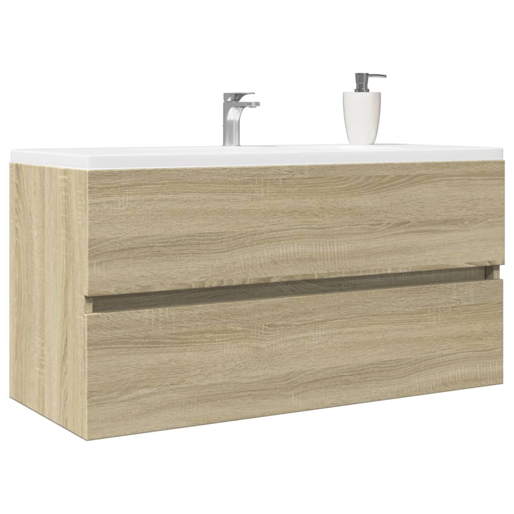 Washbasin base cabinet Sonoma oak 90x38.5x45cm wood material