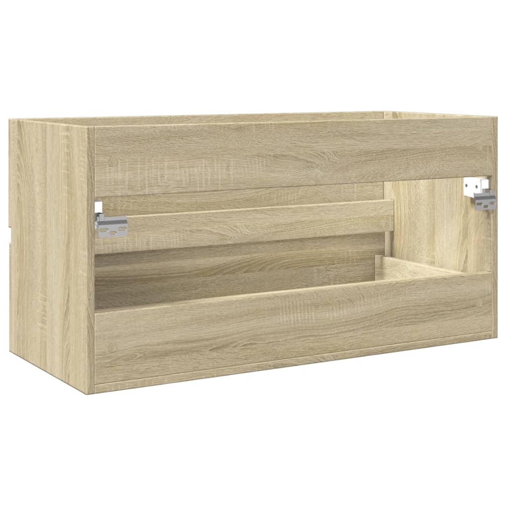 Washbasin base cabinet Sonoma oak 90x38.5x45cm wood material