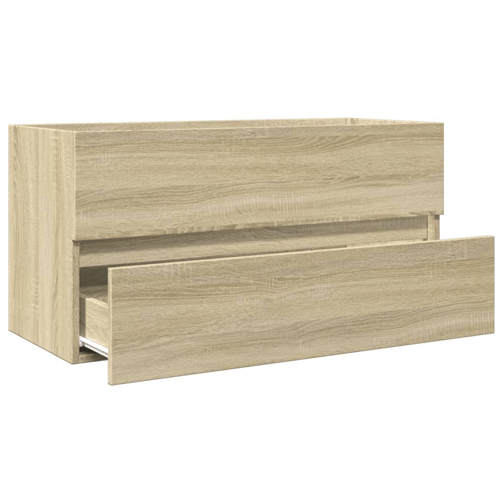 Waschbeckenunterschrank Sonoma-Eiche 90x38,5x45cm Holzwerkstoff