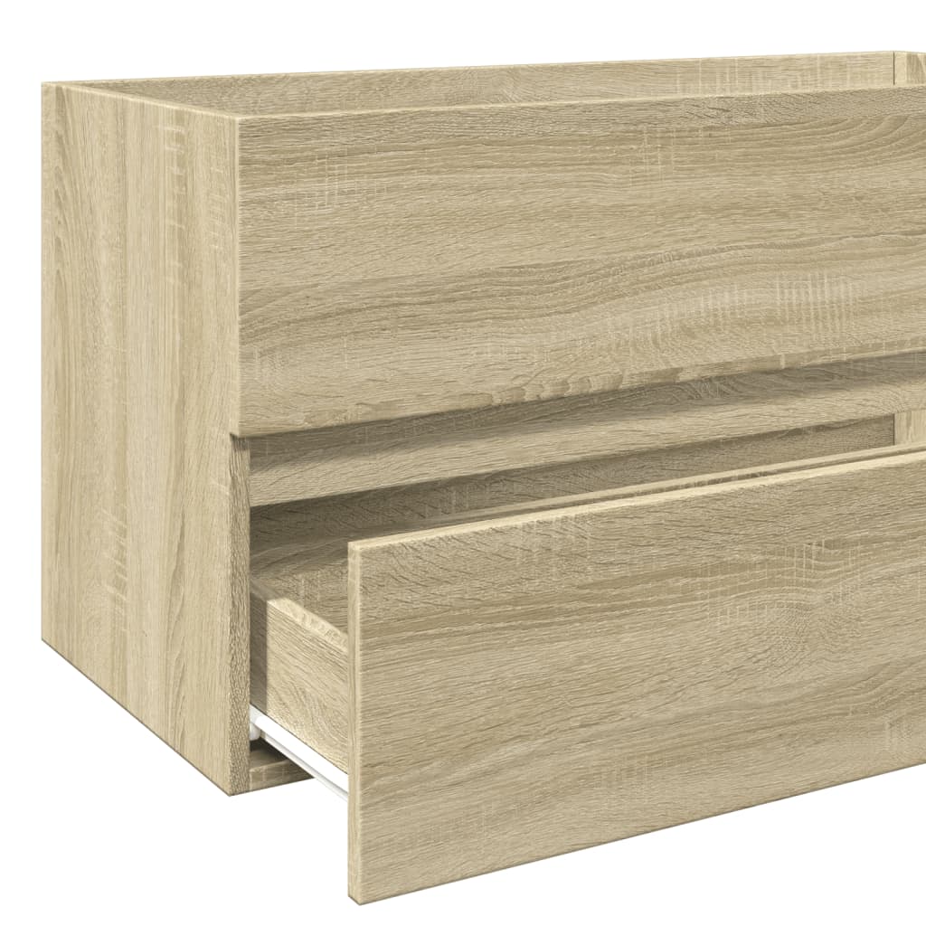 Washbasin base cabinet Sonoma oak 90x38.5x45cm wood material