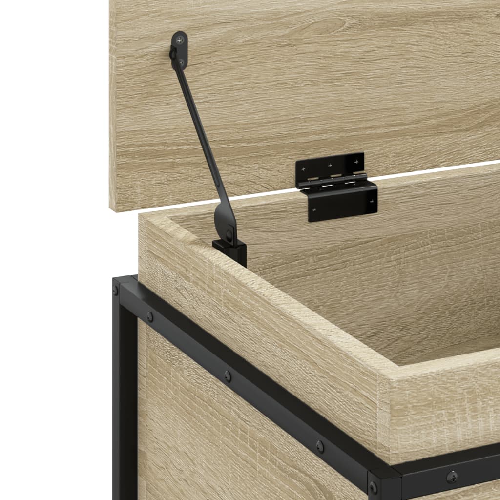 Storage box with lid Sonoma 80x40x51.5 cm wood material