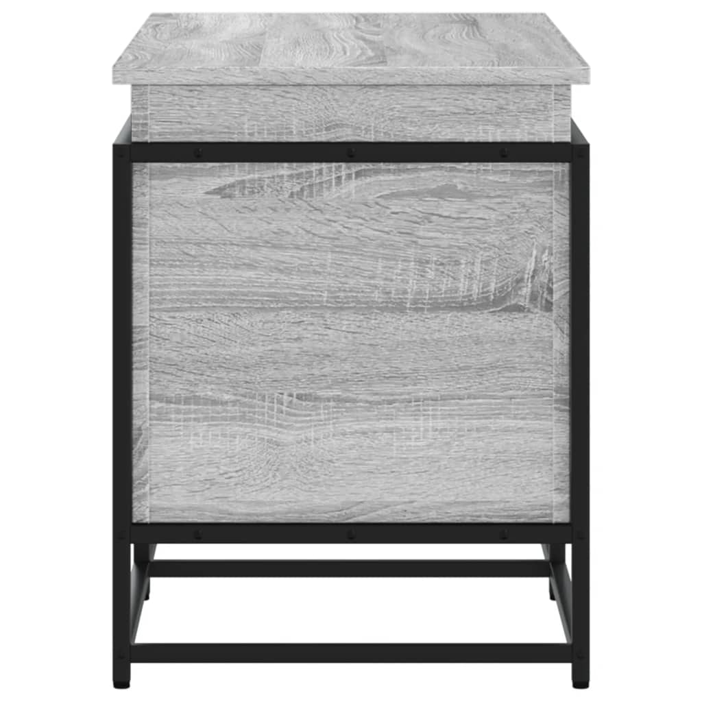 Storage Box with Lid Gray Sonoma 100x40x51.5 cm