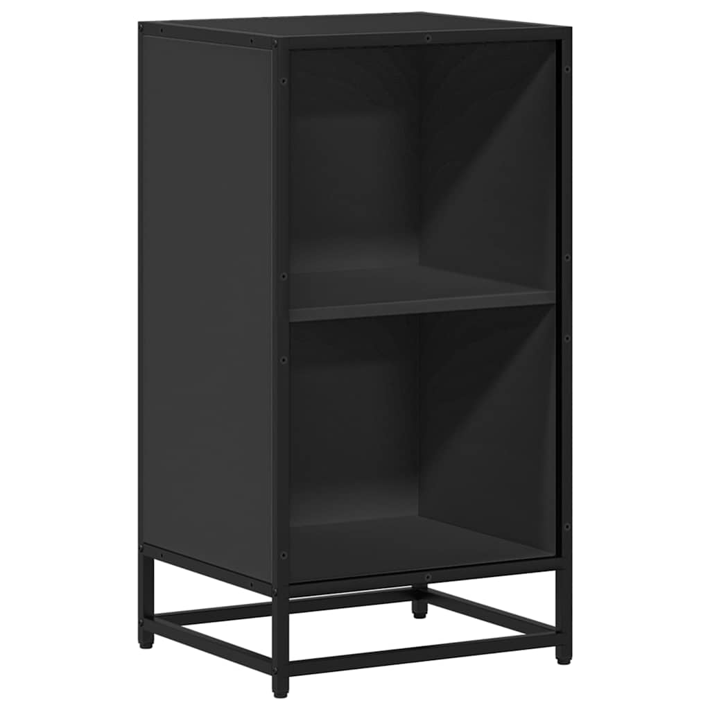 Bookshelf Black 40x35x76 cm Wood Material