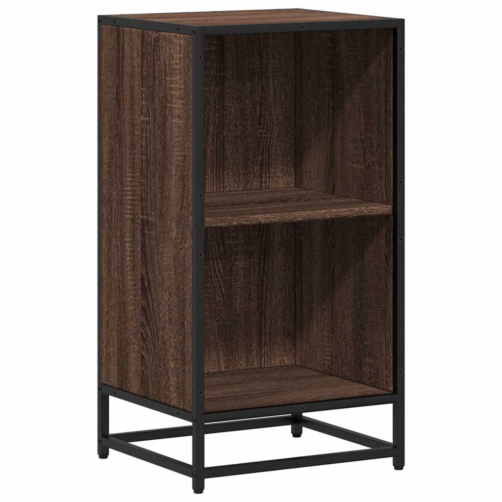 Bookshelf Brown Oak Look 40x35x76 cm Wood Material