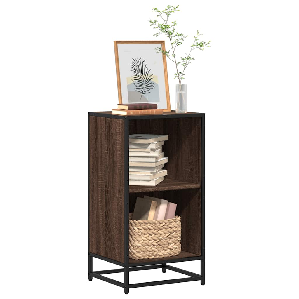 Bookshelf Brown Oak Look 40x35x76 cm Wood Material