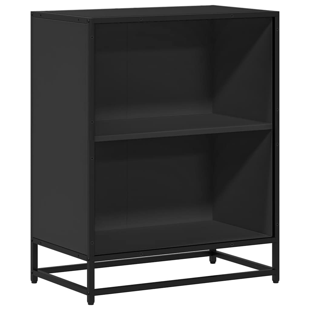 Bücherregal Schwarz 60x35x76 cm Holzwerkstoff