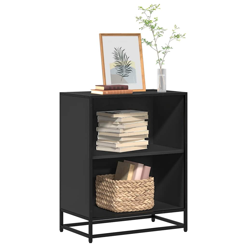 Bookshelf Black 60x35x76 cm Wood Material