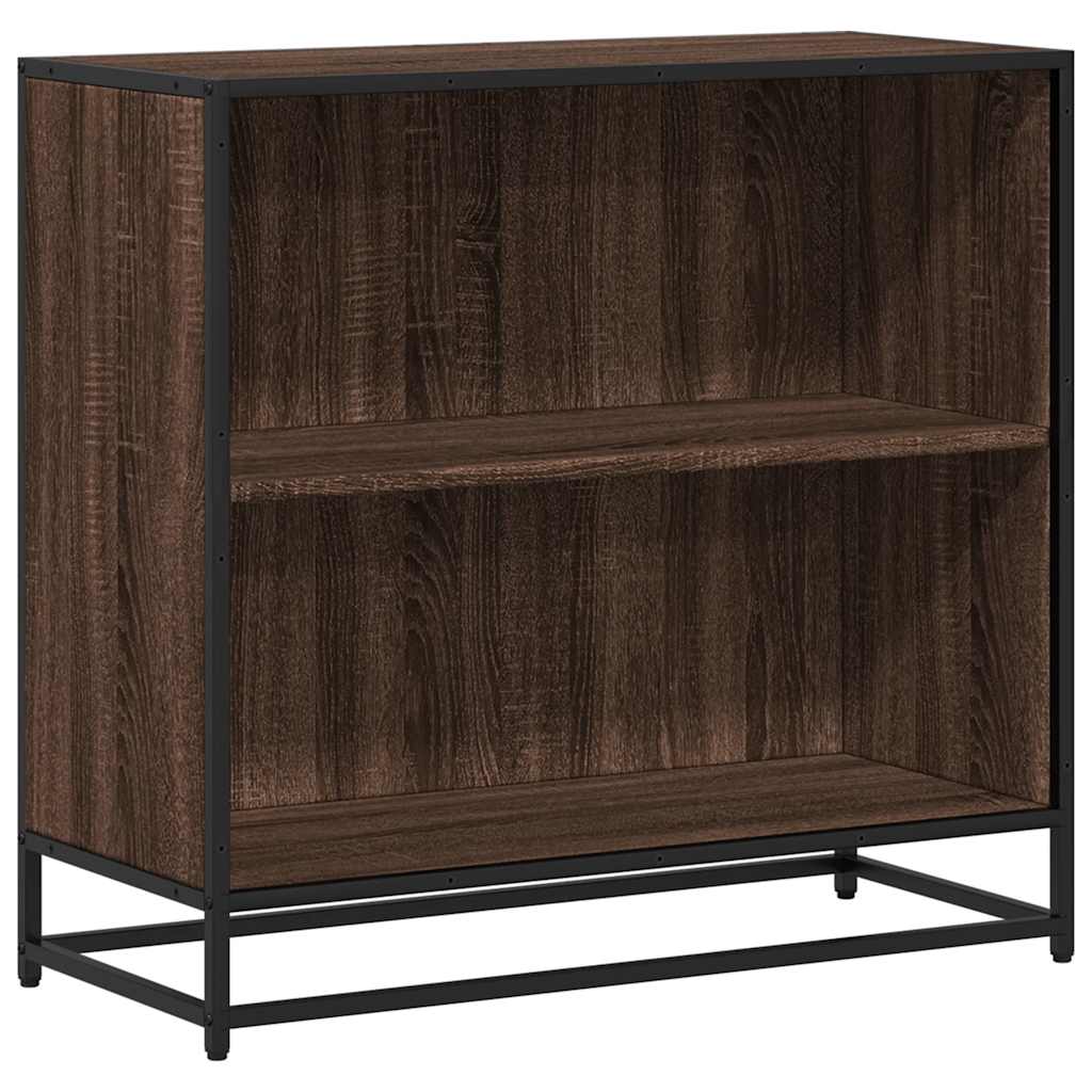 Bookshelf Smoked Oak 60x35x76 cm Wood Material