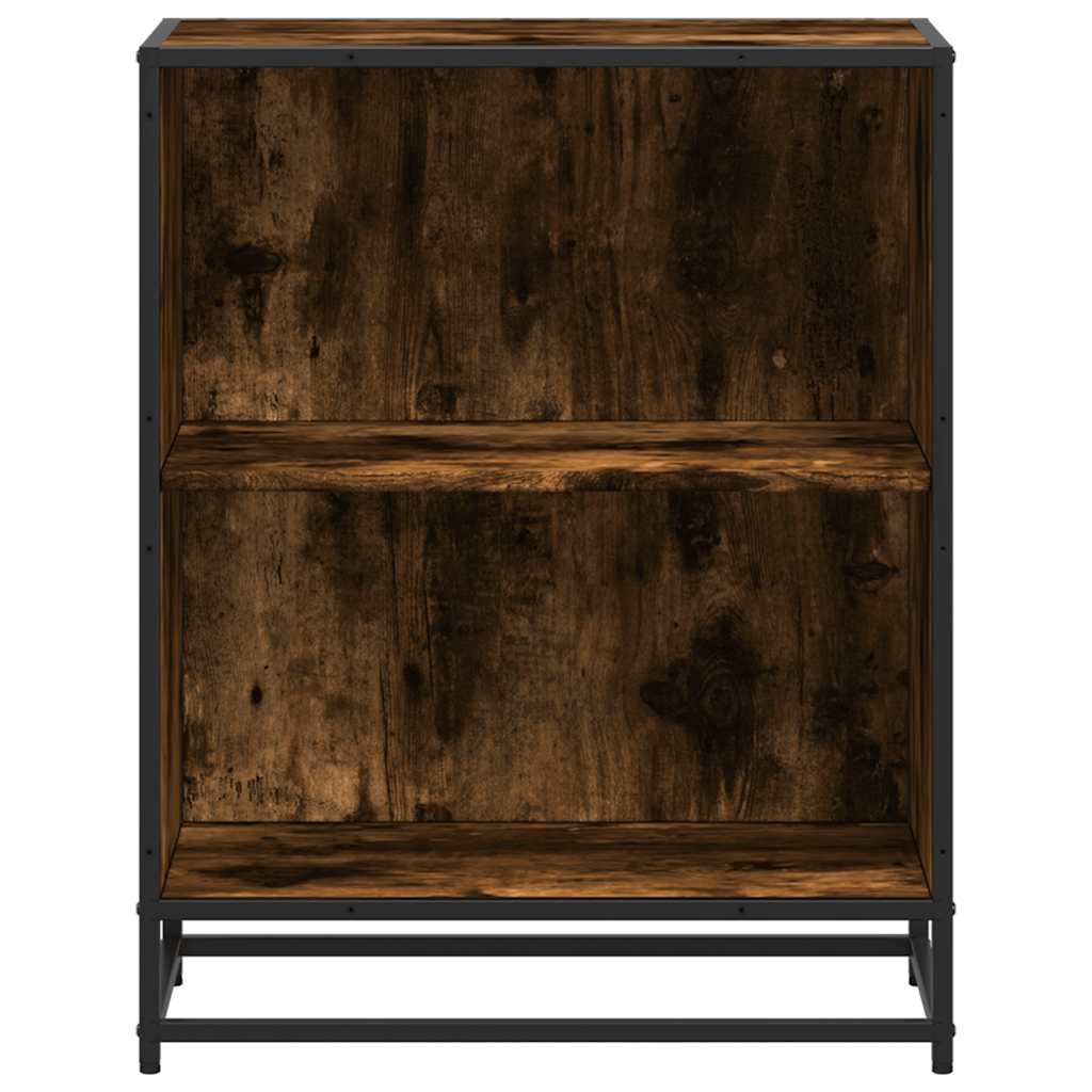 Bookshelf Smoked Oak 60x35x76 cm Wood Material