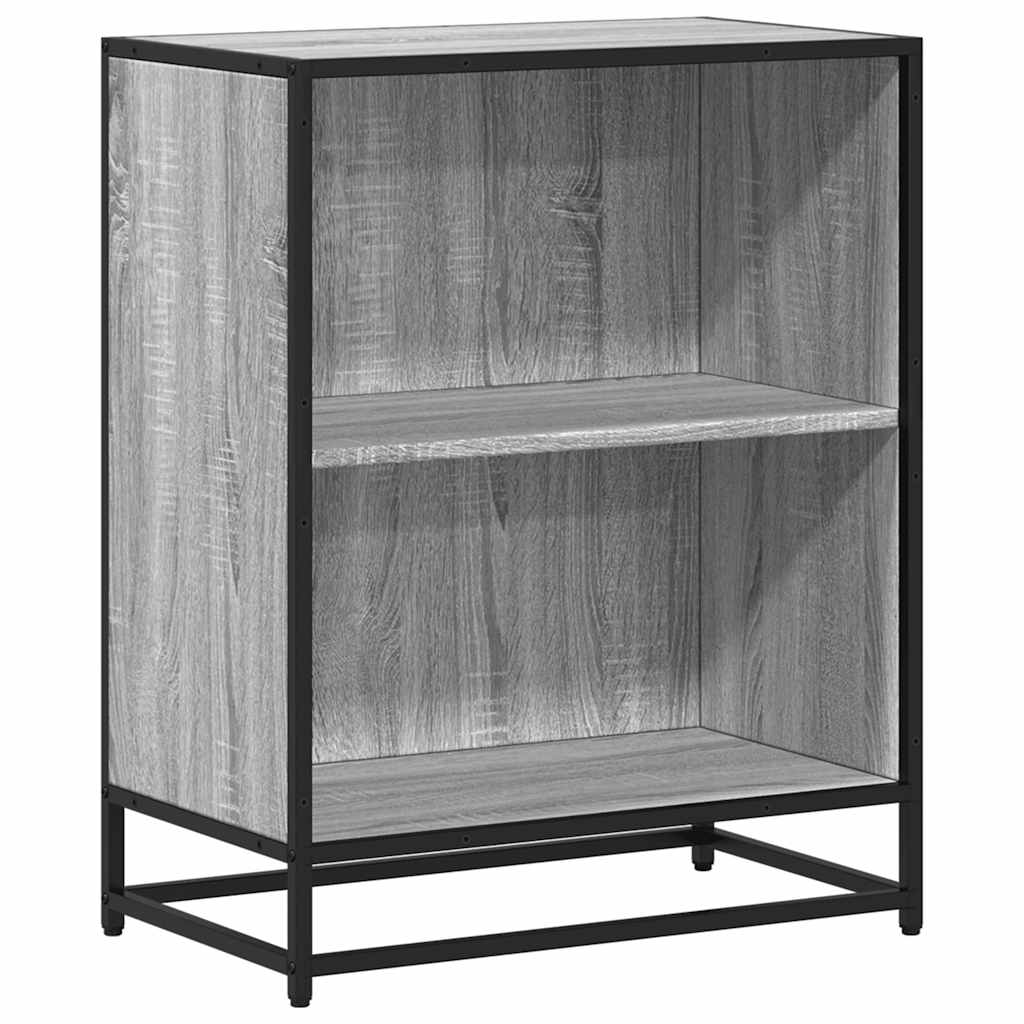 Bookshelf Gray Sonoma 60x35x76 cm Wood Material