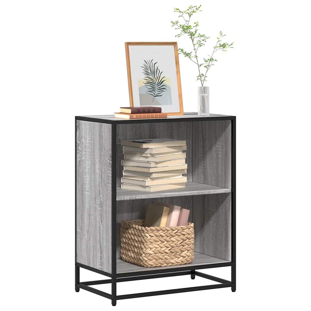 Bookshelf Gray Sonoma 60x35x76 cm Wood Material