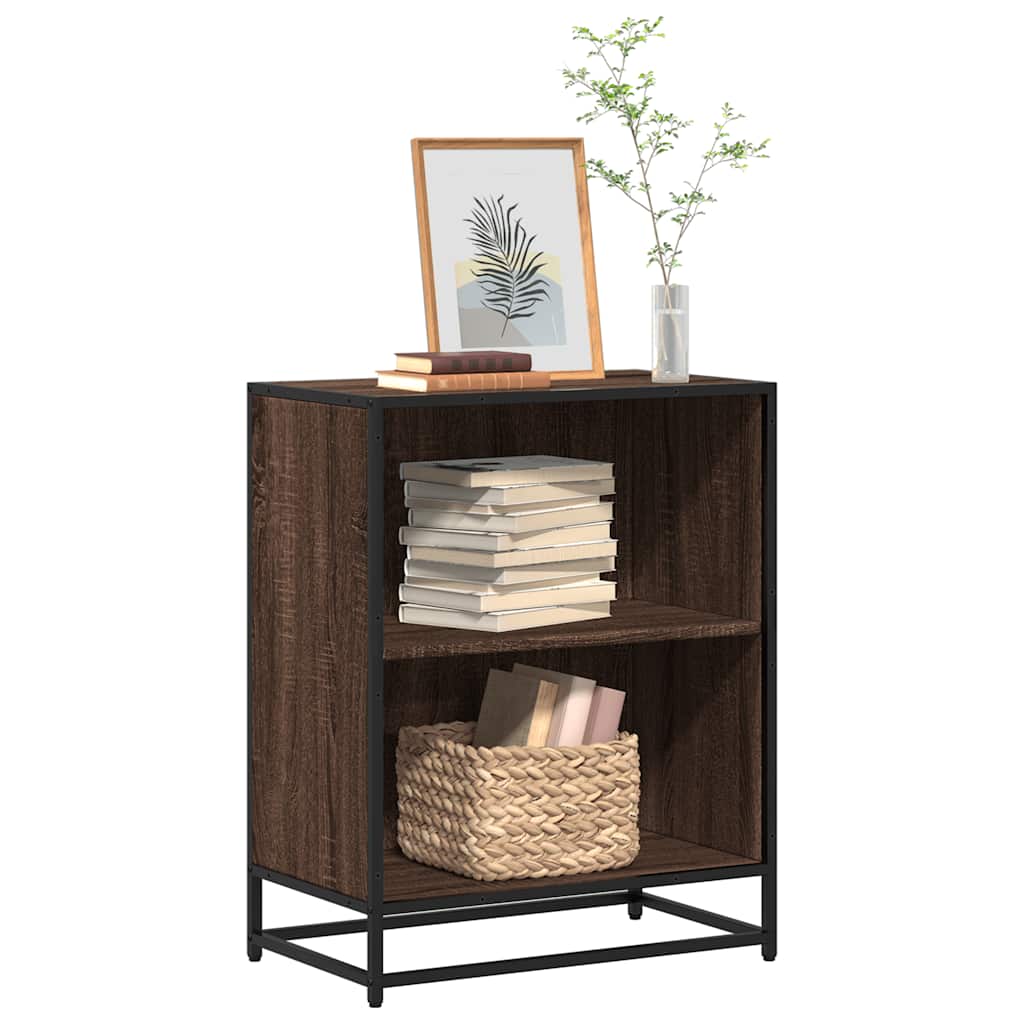 Bookshelf Brown Oak Look 60x35x76 cm Wood Material