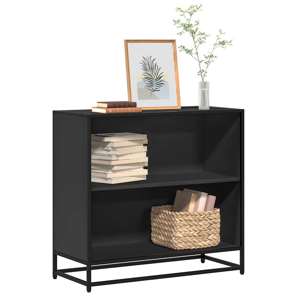 Bookshelf Black 80.5x35x76 cm Wood Material