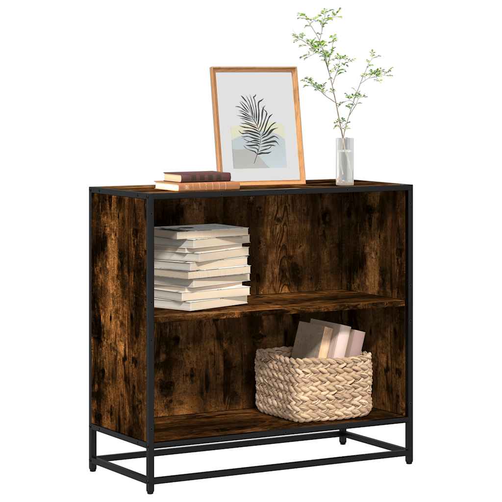 Bookshelf Smoked Oak 80.5x35x76 cm Wood Material