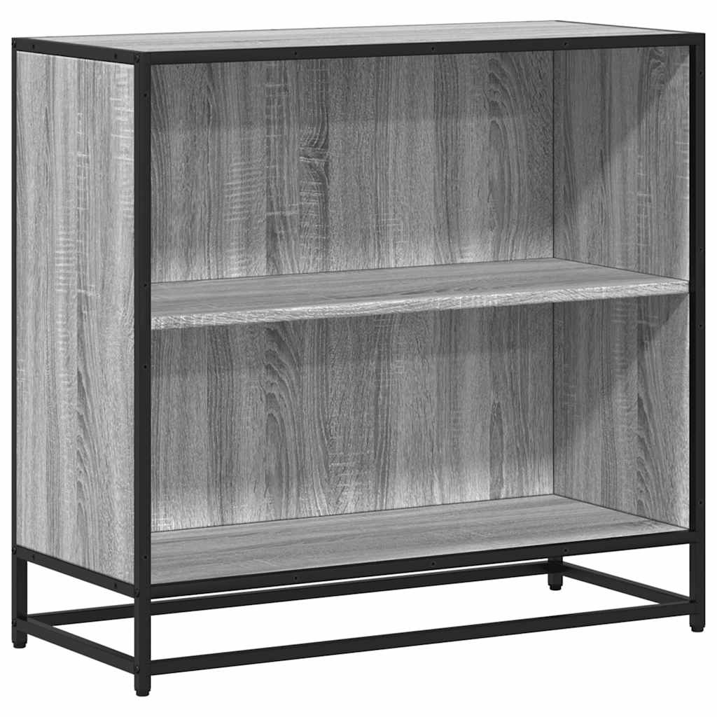 Bookcase Grey Sonoma 80.5x35x76 cm Wood Material