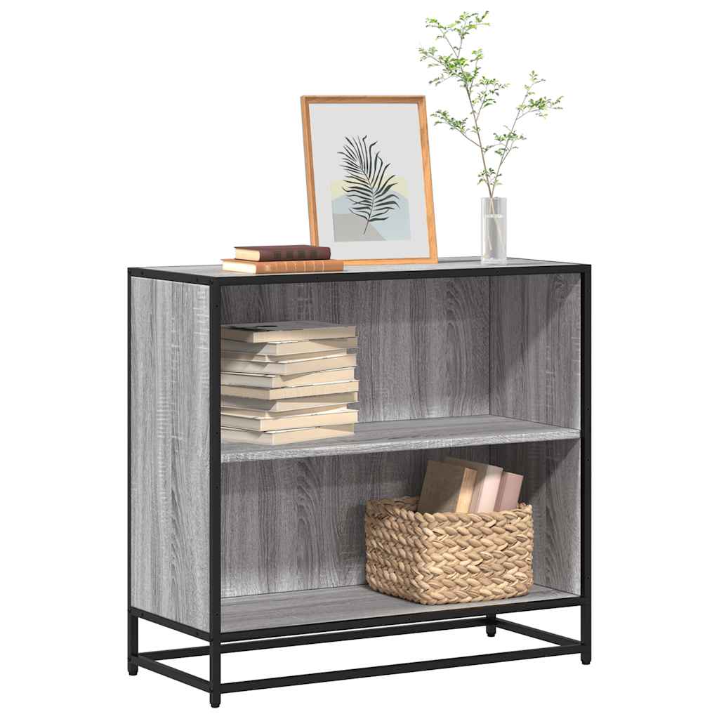 Bookcase Grey Sonoma 80.5x35x76 cm Wood Material