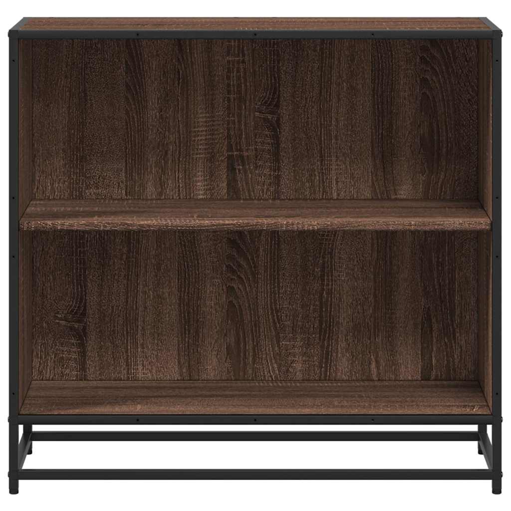 Bookcase Brown Oak Look 80.5x35x76 cm Wood Material