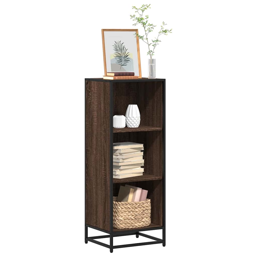 Bookshelf Brown Oak Look 40x35x107.5 cm Wood Material