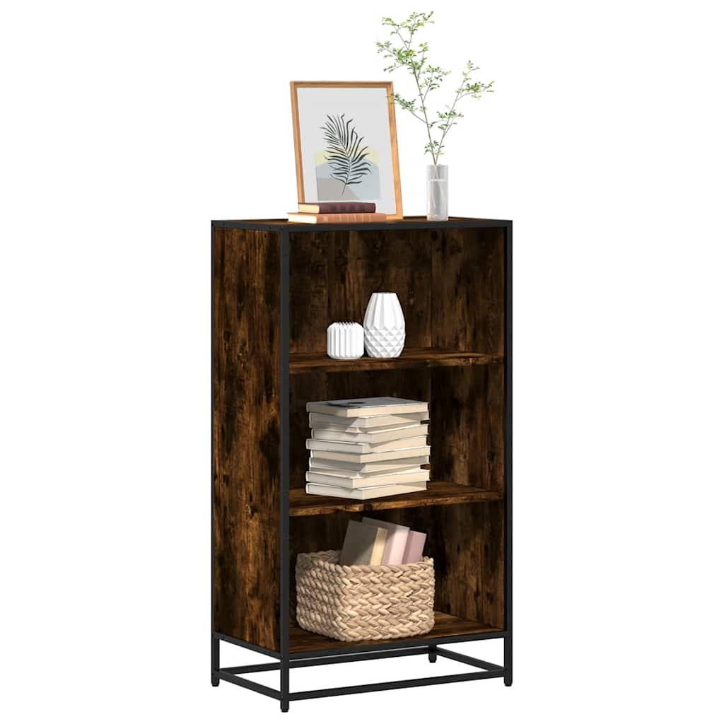 Bookshelf Smoked Oak 60x35x107.5 cm Wood Material