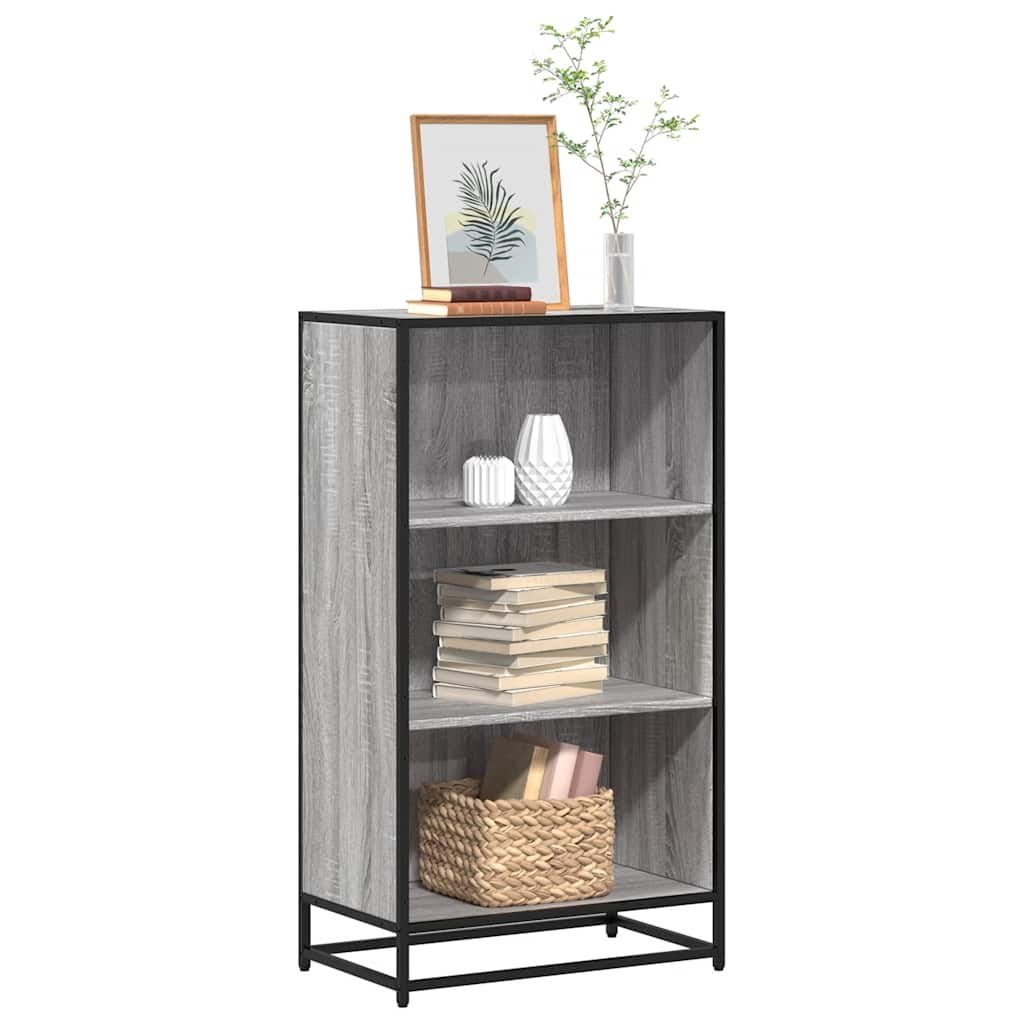 Bücherregal Grau Sonoma 60x35x107,5 cm Holzwerkstoff