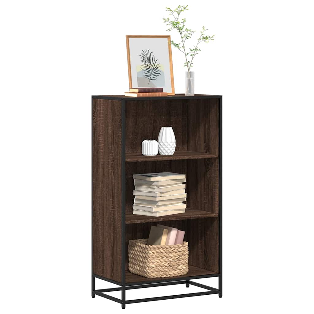 Bookshelf Brown Oak Look 60x35x107.5 cm Wood Material